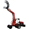 Loading weight 600kg electric wood grab machine tractor front end wheel loader
