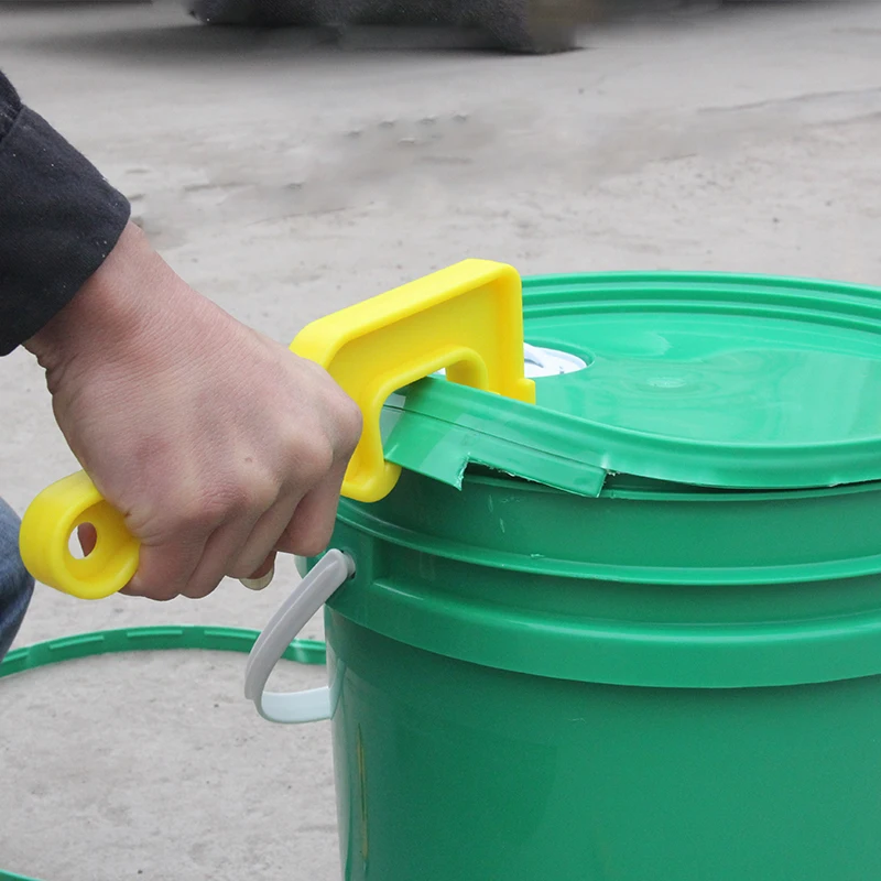 1pc 5 Gallon Abs Plastic Bucket Pail Paint Barrel Lid Opener High
