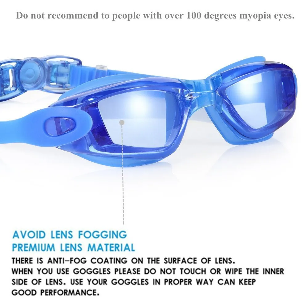 Swim Goggles Pack Of 2 Swimming Goggles No Leaking Uv Protection