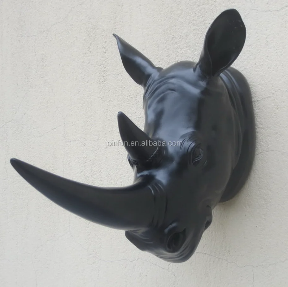 Custom Make Faux Rhino Head Animal Head Wall Decoration,Make Customized