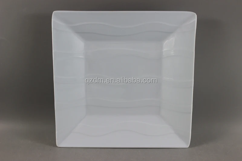 White Mealmine Square Plate Plasict wave plate