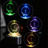 Hot sale crystal craft crystal ball 3d laser engraving crystal ball gift with engrave dandelion for home decoration/Christmas gi