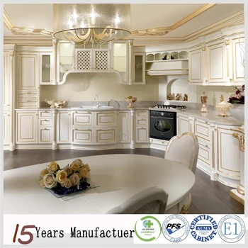 Solid Wood Style New Luxury Custom European Kitchen Cabinets