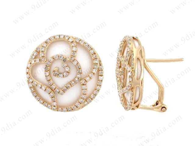 Factory Price Real Gold Jewelry Gem Earings Gold Women Gift