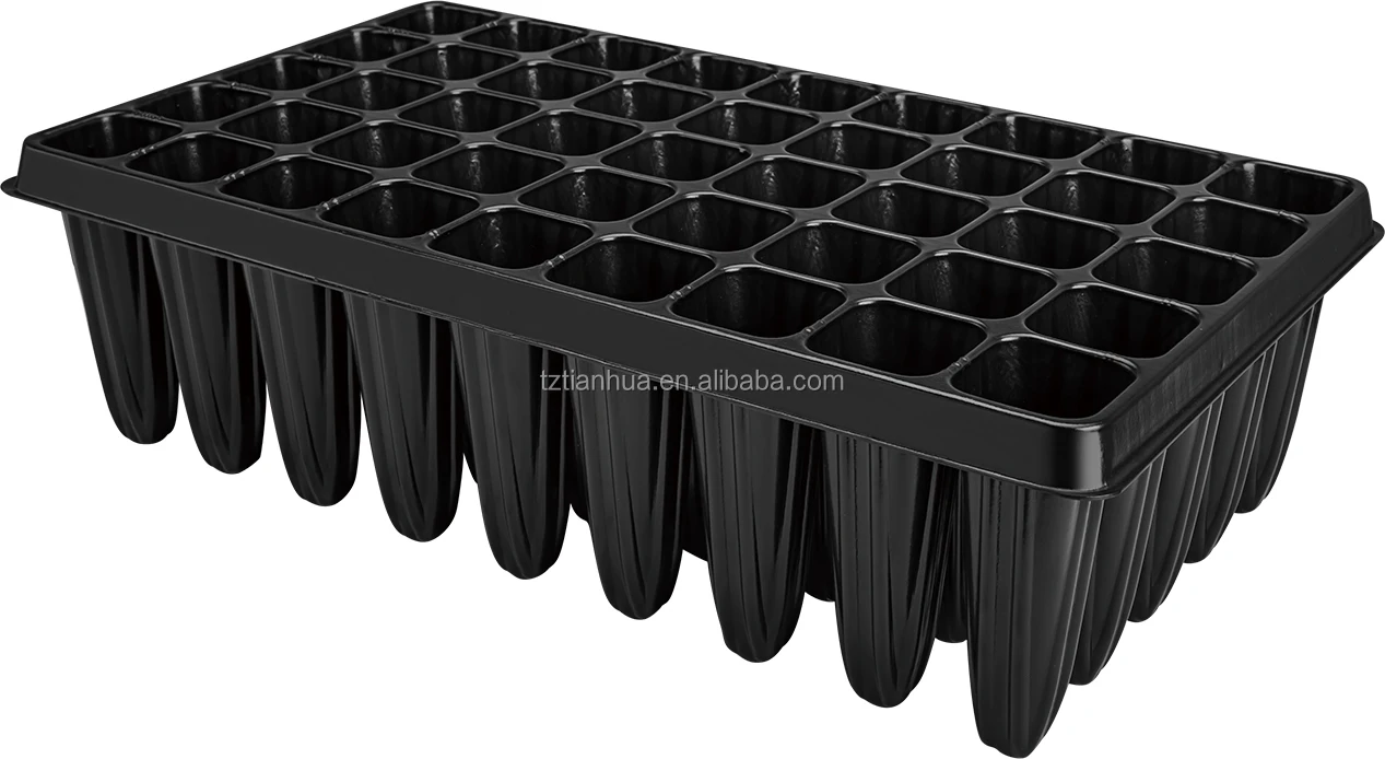 Rectangular Plastic Plug Seed Tray 50 Cell Plant Nursery Seedling