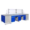 High Quality Wood and Steel Material Lab Island Bench for Various Kinds of Laboratory