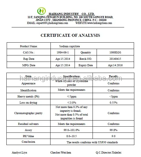 Sodium caprylate