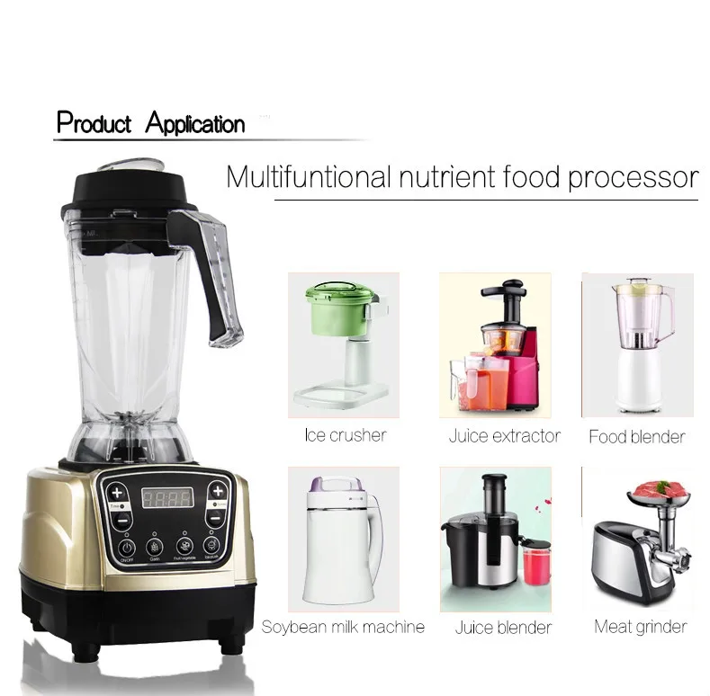 Low Noise Multifunctional Industrial Professional Fruit Blender For