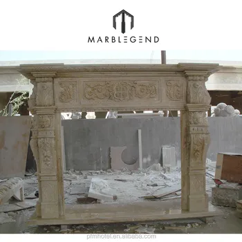 Pfm Marble Stone Curved Fireplace Mantel Buy Curved Fireplace