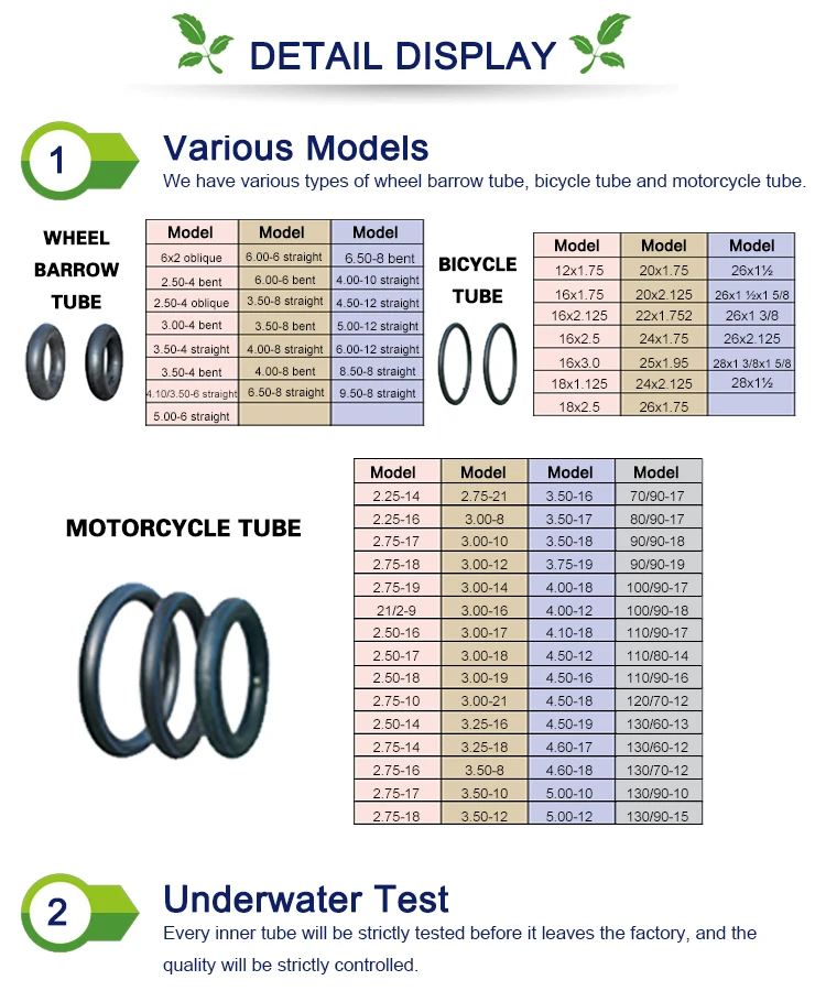 Full Size Atv Tire Inner Tube For 19*78,18*8.58/18*9.58/20*8.008