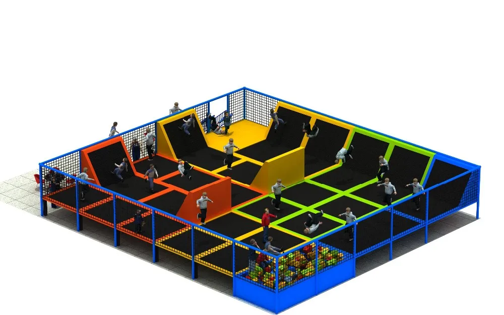 Ylbc001 Playland Indoor Trampoline Parks Indoor Children Playground