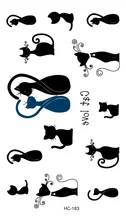 Hc1183 à prova d ‘ água tatuagem temporária adesivos homens e mulheres Sexy do pescoço para trás Cats personalizado Flash tatuagens falsas