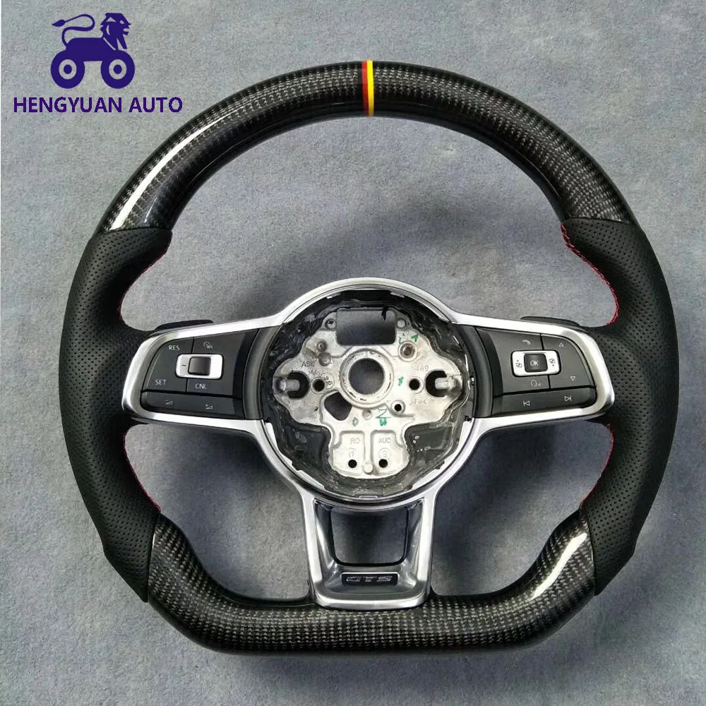 Carbon Fiber Steering Wheel Modification For Gts With 3germany Color