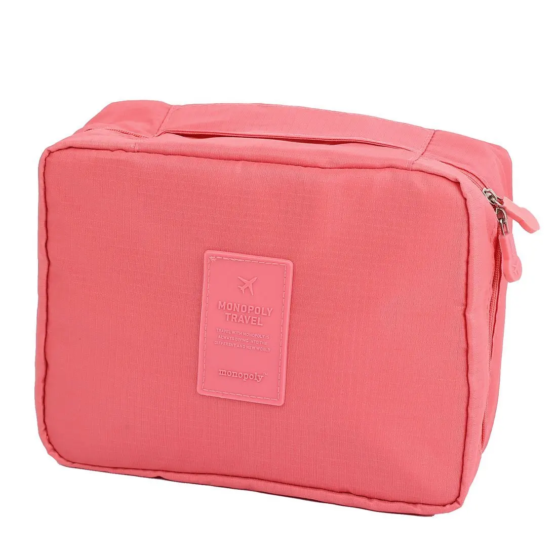 Travel Toiletry Toiletries Cosmetic Shaving Wash Bag Storage Case Pink