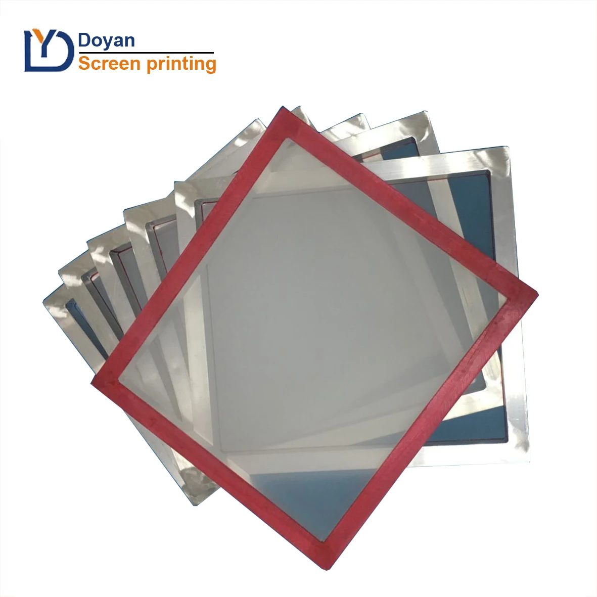 Screen printing frame with mesh