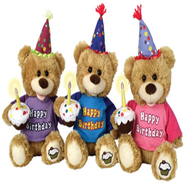 Happy Birthday Gift Teddy Bears Stuffed Plush Toy - Buy Stuffed Plush ...