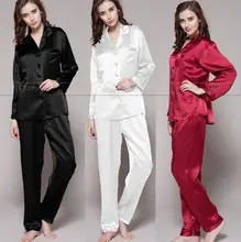 font b Womens b font Silk Satin Pajamas Set Pajama font b Pyjamas b font