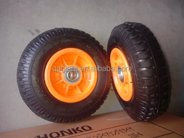 PR1403 8"x2.50-4 pneumatic rubber wheel with plastic rim