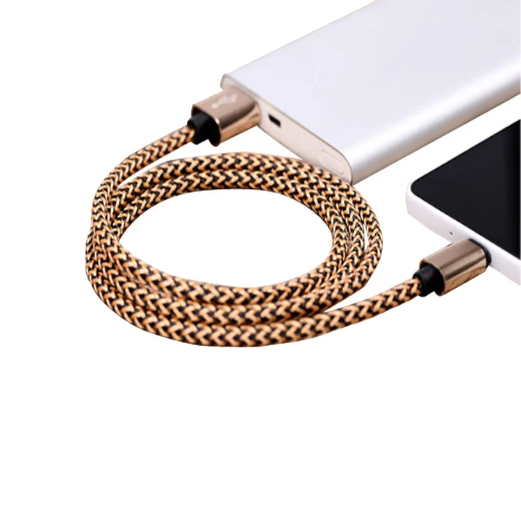 2018 Braided Nylon Aluminum Fast Speed 1Meter Usb Type C Cable , High Quality Micro Usb Cable