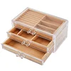 Top quality modern clear acrylic jewelry box home storage for necklace ear ring luxury watch sotrage
