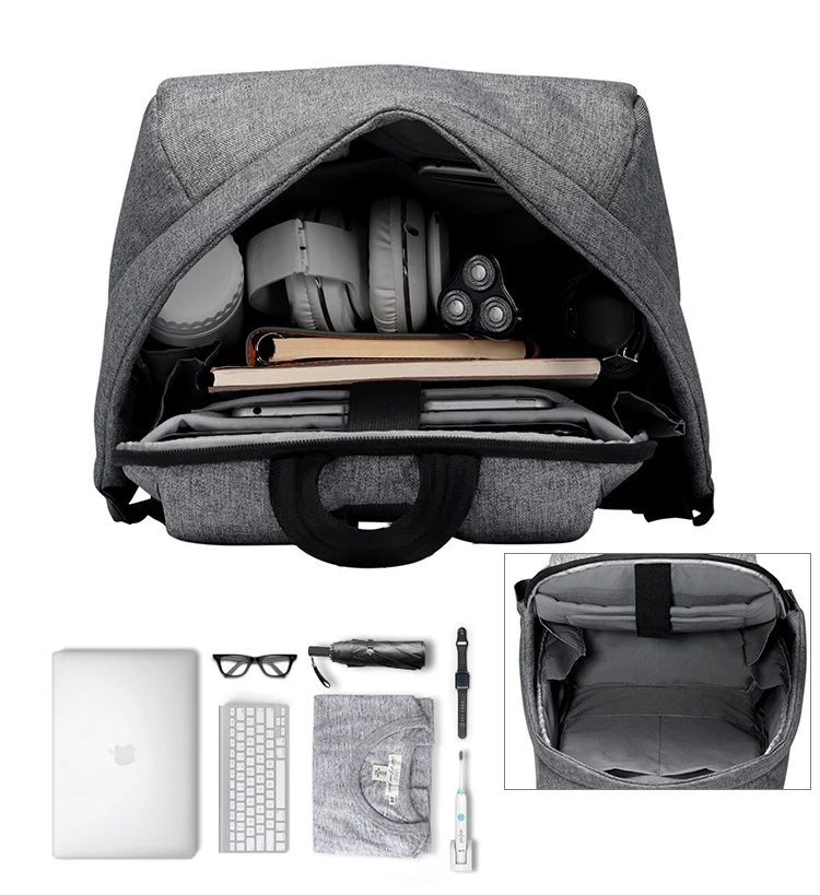 Elegant korean design high school college multifunction computer waterproof rucksack back pack backpack bag