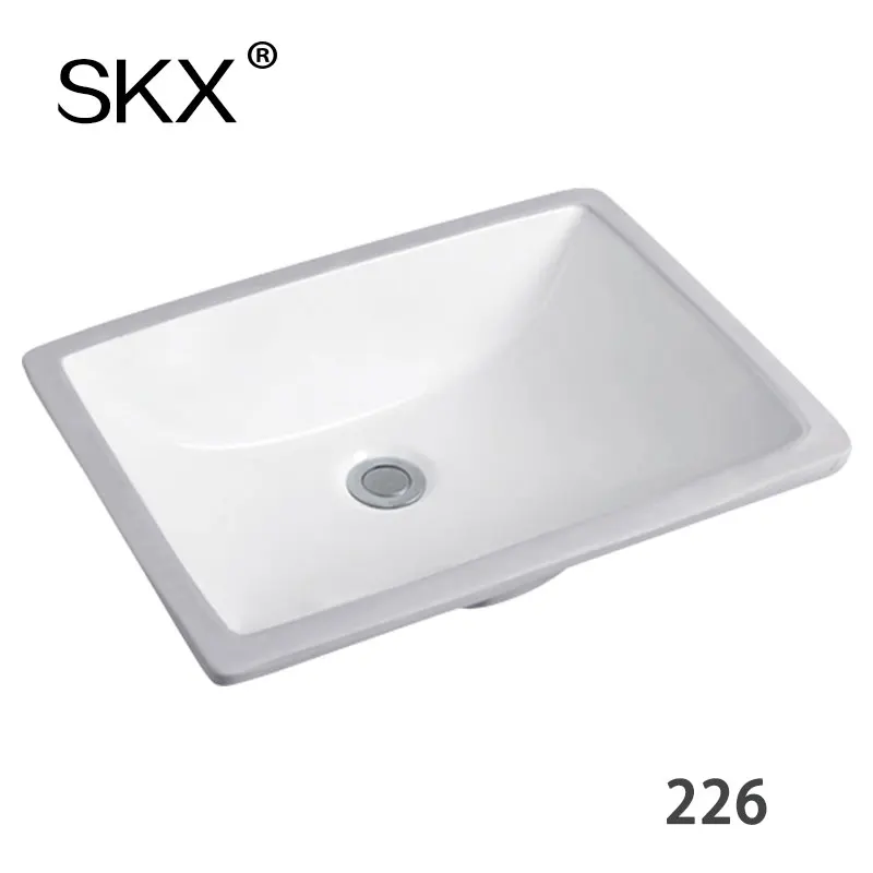 Chaozhou Factory Ceramic Square White Undermount Bathroom Sink Porcelain Chaozhou Factory Ceramic Square White Undermount Bathroom Sink Porcelain