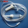 Disposable iv administration infusion set with elastic tube