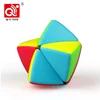 Plastic stickerless 76.3mm 2X2 qiyi jelly speed cube with OEM design
