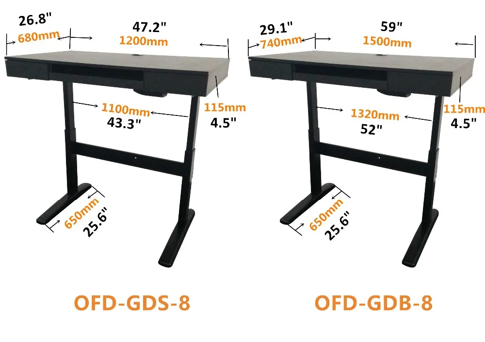 Gas Lifting Adjustable Computer Desk Lift Strut For Standing Work Pvc
