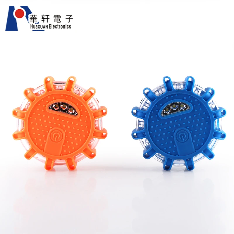 
OEM Source Factory LED Warning Light Roadside Flare Emergency Disc Beacon Magnetic Base for Car Or Marine Boat 