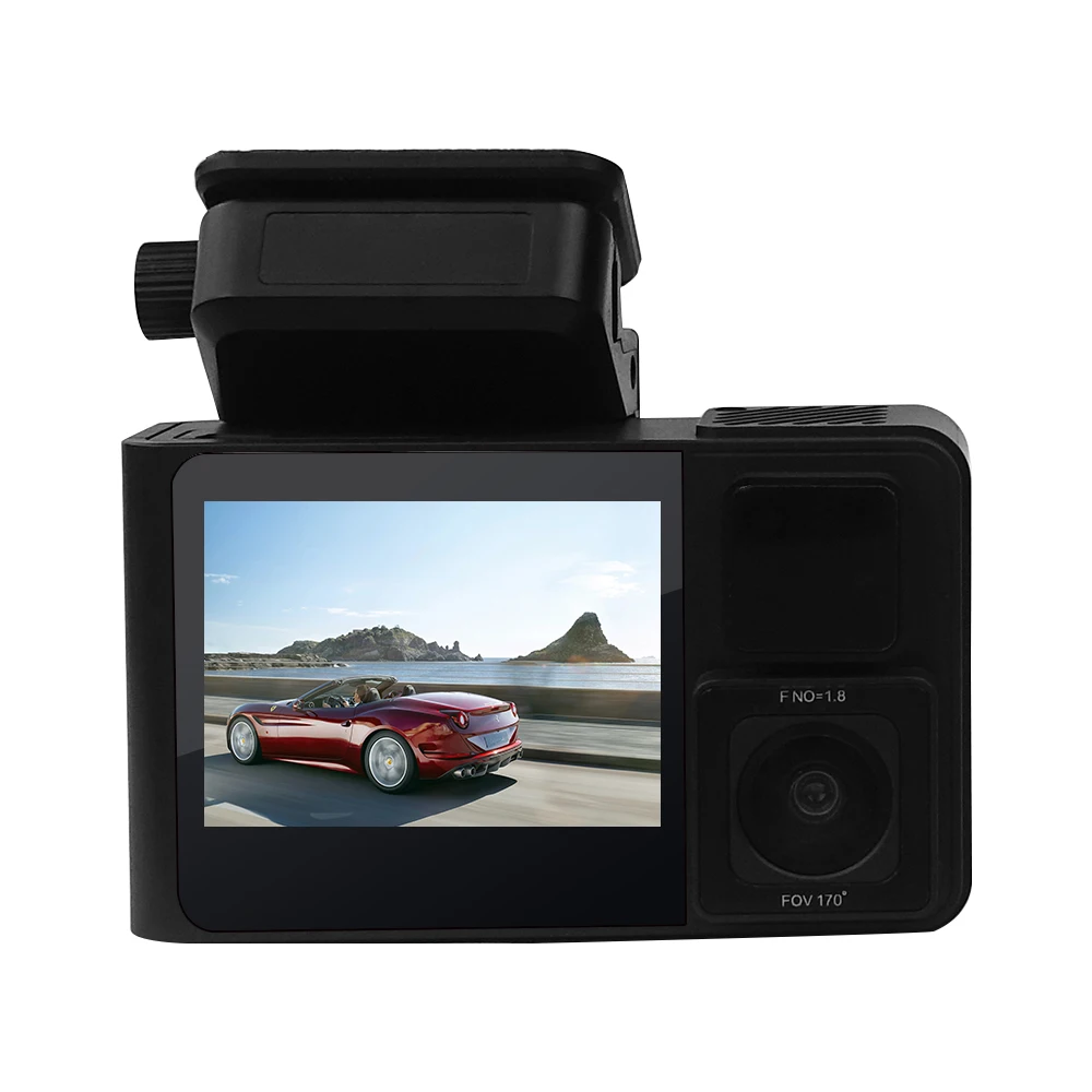 FHD 1080P car black boxfrontandinside2 channeldashcam WDR car dvr up to 128GB