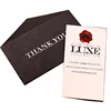 Custom Printed Paper Thank You Cards with Black Envelope Set