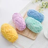 Yarncrafts Comfortable Pure Polyester Chenille Bulky Weight Hand Knitting Crochet Rug Toy DIY Yarn for Winter