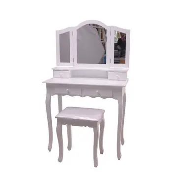Dreamve Dresser Furniture Wall Mounted French Style Dressing Table