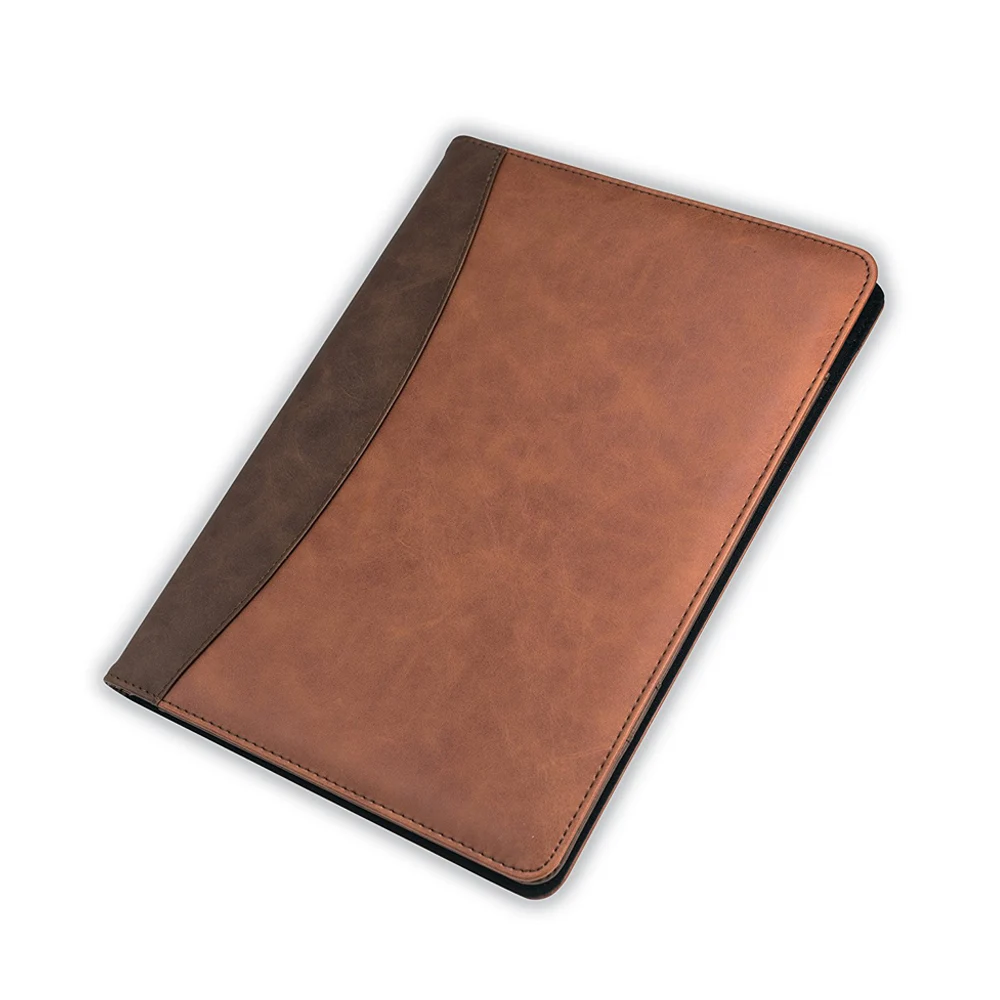 Two Tone PU Leather Padfolio Resume Portfolio / Business Portfolio & PU Leather Organizer Folder  With Writing Pad 