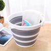Amazon Hot Selling New Design Cheap Large Capacity Portable Round Folding Bucket Car Wash Plastic Mop Bucket