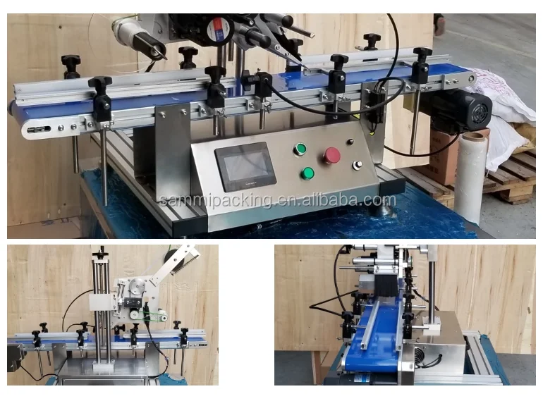 2019 Newest SMTBJ-60 Automatic table top surface flat bottle labeling machine