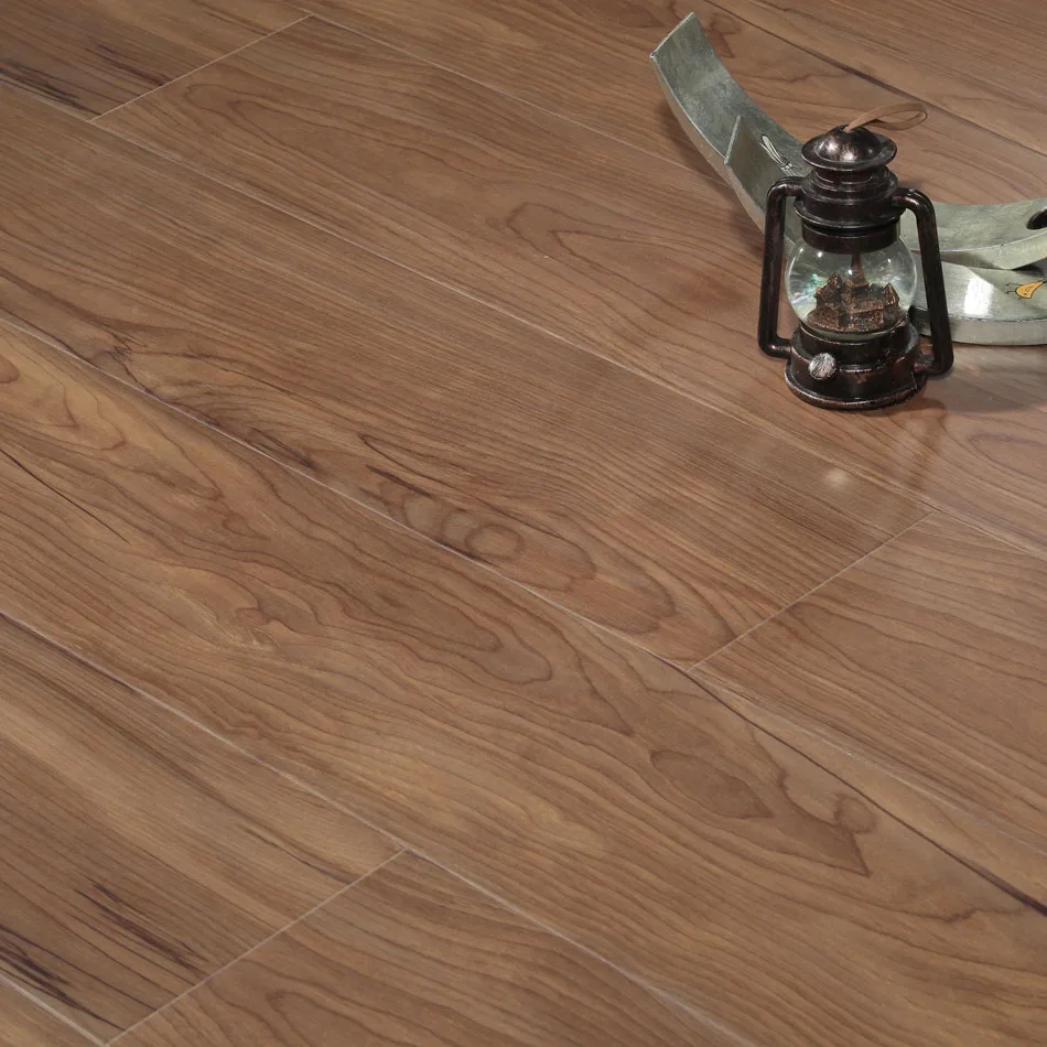 Waxed V Groove Waterproof 12mm Hdf Laminated Wooden Flooring With