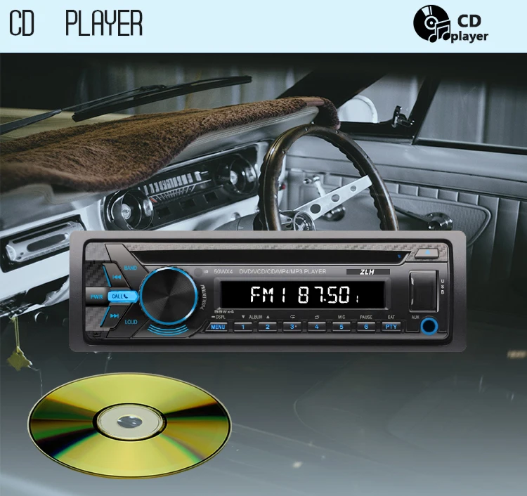 Single Din Car DVD CD VCD MP3 MP4 Player USB Car Stereo Digital Media Player with Radio Receiver