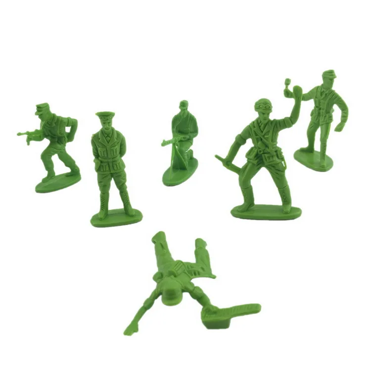 Rfeeuubft 720 PièCes 1/72 Bricolage Simulation Soldats en Plastique Figurine Figurines ModèLe Mini Figurines de Soldat Accessoires de Table de Sable
