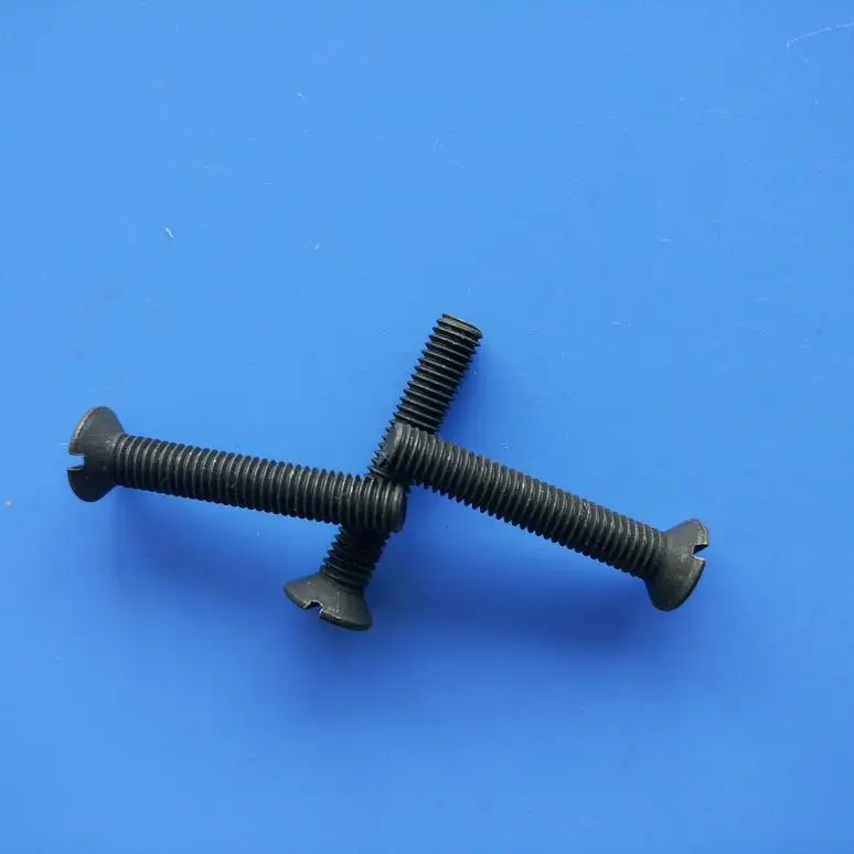 Machine screws flat head blk