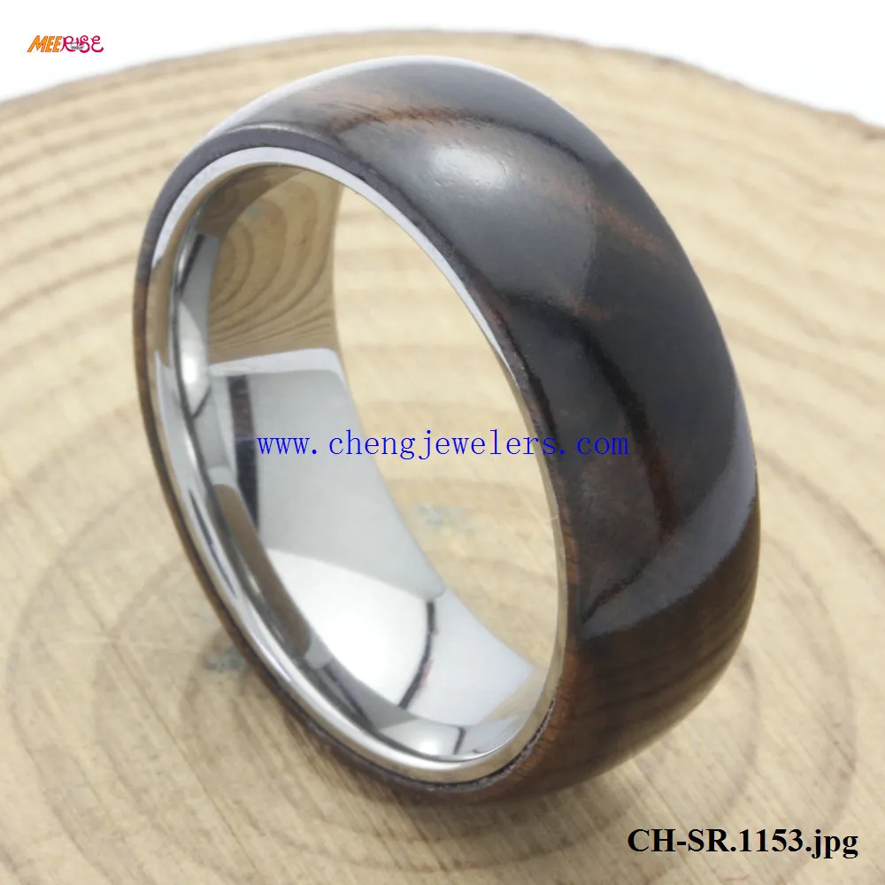 Twotone Koa Wood Tungsten Rings Finger Ring Wood Rosary Ring Buy