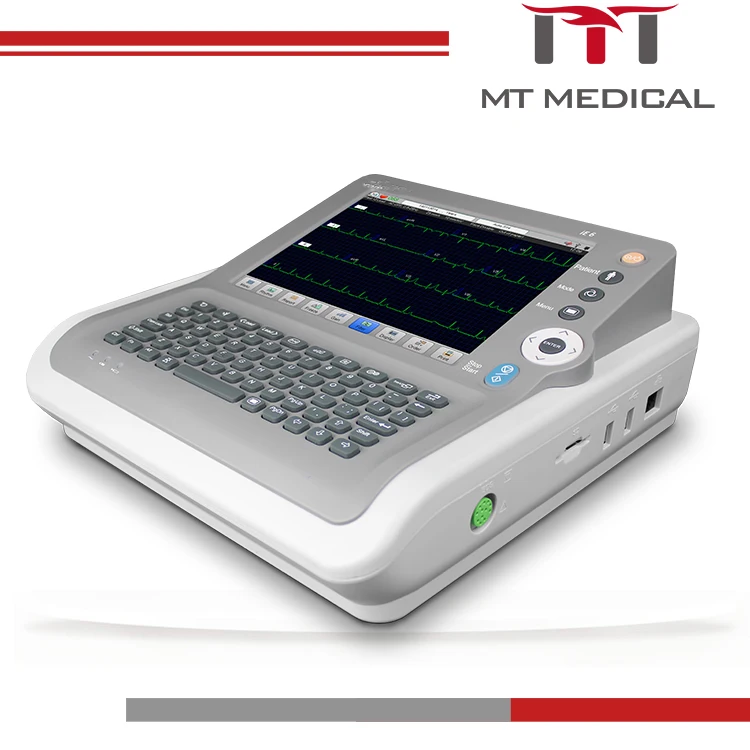 Touch screen digital 6-channel ECG machine