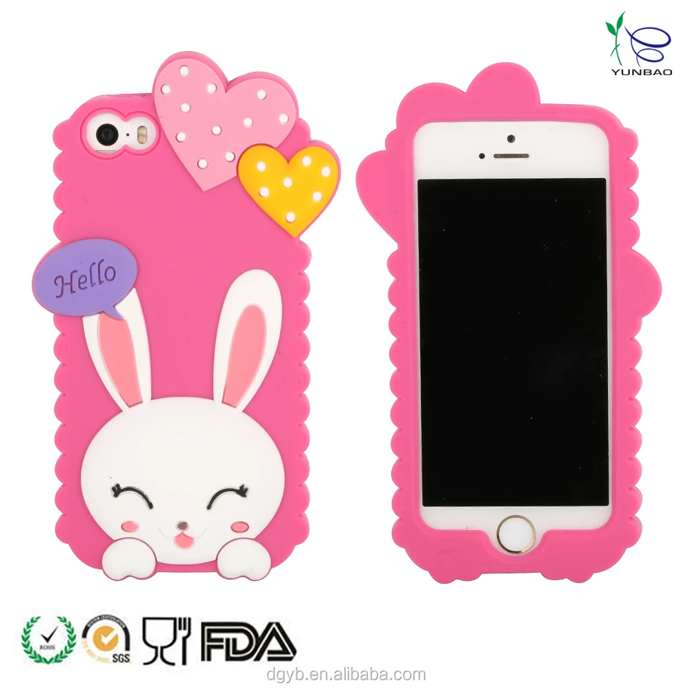 beautiful silicone mobile phone back cover from silicone phone case maker