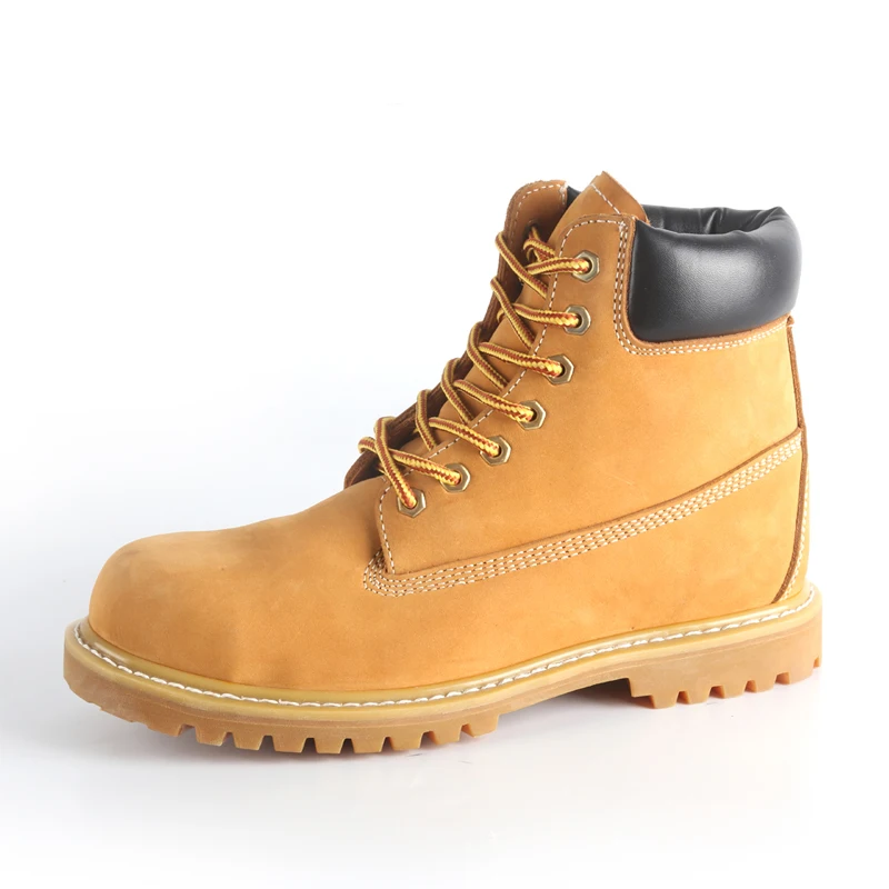 Yellow Nubuck Leather Composite Toecap Goodyear Welted Rubber Sole ...