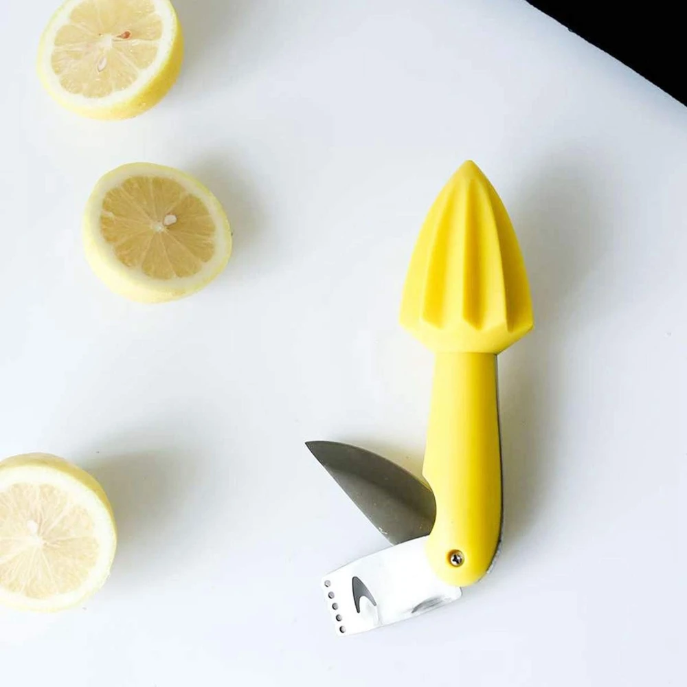 Multipurpose Lemon Reamer With Knife Manual Lemon Juicer Citrus Press