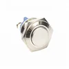 16mm Pulsador Motorcycle 220 volt 1NO Momentary Push High Flush Normally Open Screw Waterproof Metal Button
