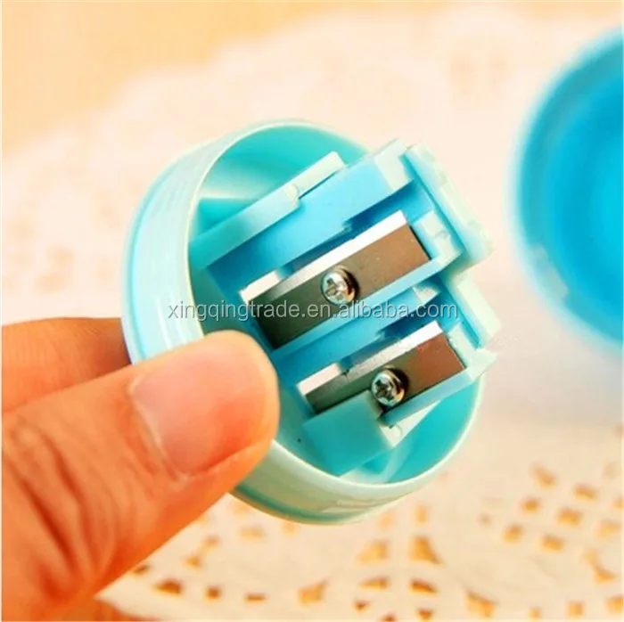 Kawaii Shit Pencil Sharpener Shape Cutter Knife Double Orifice Double