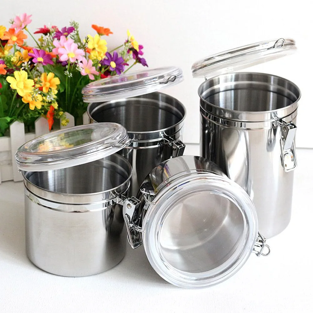 Stackable Airtight Container Stainless Steel Freezer Food Storage Boxes