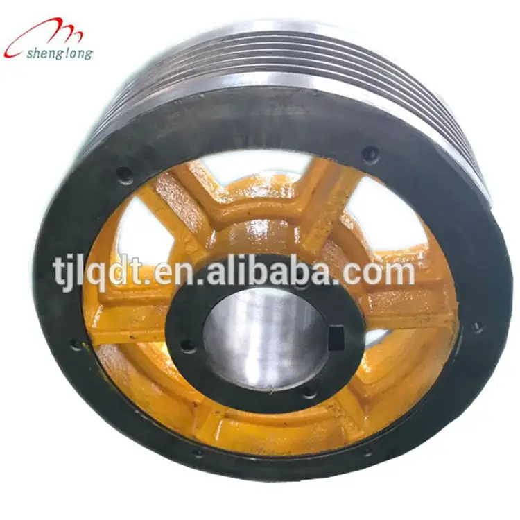 Quality quality elevator accessories, factory direct sales, ductile iron's elevator traction wheel